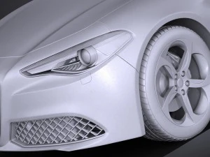 Alfa Romeo Giulia 2016 3D Model