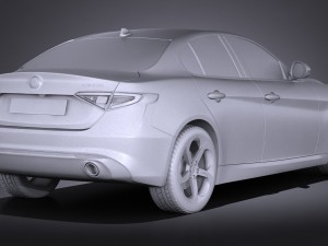 Alfa Romeo Giulia 2016 Modelo 3D