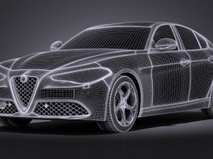 Alfa Romeo Giulia 2016 Modelo 3D
