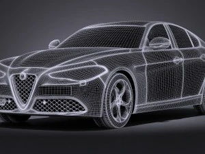 Alfa Romeo Giulia 2016 3D Model