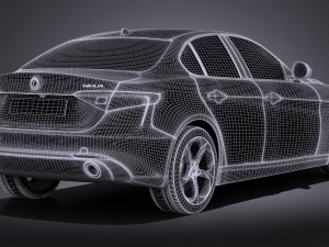 Alfa Romeo Giulia 2016 Modelo 3D