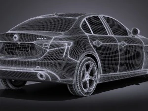 Alfa Romeo Giulia 2016 3D Model