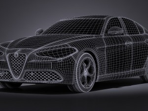 Alfa Romeo Giulia 2016 Modelo 3D