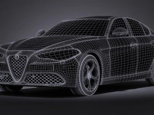Alfa Romeo Giulia 2016 3D Model
