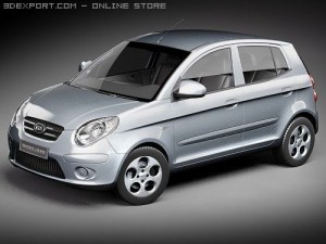 Kia Picanto 2009 3D Model