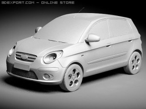 Kia Picanto 2009 3D Model
