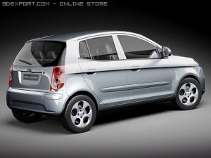 Kia Picanto 2009 3D Model