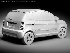 Kia Picanto 2009 3D Model