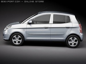 Kia Picanto 2009 3D Model