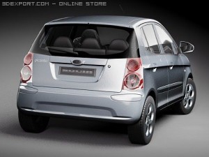 Kia Picanto 2009 3D Model