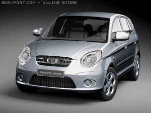 Kia Picanto 2009 3D Model