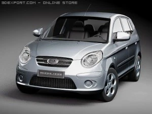 Kia Picanto 2009 3D Model