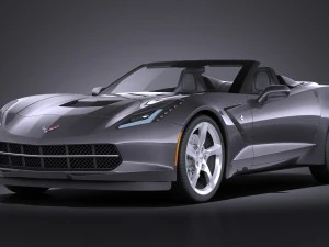 Chevrolet Corvette C7 Stingray Conv 2014 vray Modelo 3D