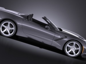 Chevrolet Corvette C7 Stingray Conv 2014 vray Modello 3D