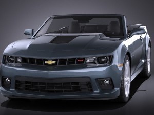 Chevrolet camaro ss convertible 2014 vray Modèle 3D