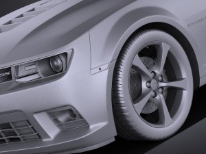 Chevrolet camaro ss convertible 2014 vray Modèle 3D