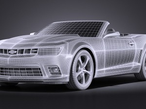Chevrolet camaro ss convertible 2014 vray Modèle 3D