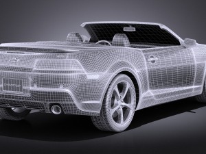 Chevrolet camaro ss convertible 2014 vray Modèle 3D