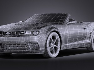 Chevrolet camaro ss convertible 2014 vray Modèle 3D