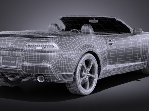 Chevrolet camaro ss convertible 2014 vray Modèle 3D