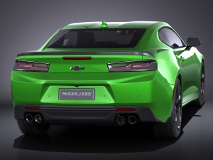 Chevrolet Camaro LT1 2017 vray 3D-Modell