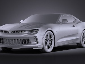 Chevrolet Camaro LT1 2017 vray 3D-Modell