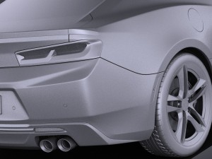 Chevrolet Camaro LT1 2017 vray 3D-Modell