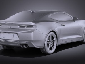 Chevrolet Camaro LT1 2017 vray 3D-Modell
