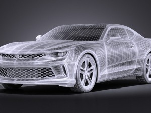 Chevrolet Camaro LT1 2017 vray 3D-Modell
