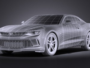 Chevrolet Camaro LT1 2017 vray 3D-Modell