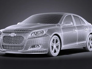 Chevrolet Malibu 2014 vray 3D Model