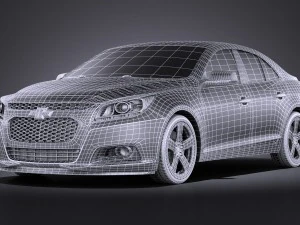 Chevrolet Malibu 2014 vray 3D Model