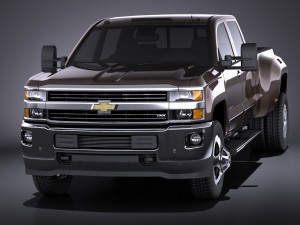 Chevrolet Silverado HD 2015 vray Modello 3D