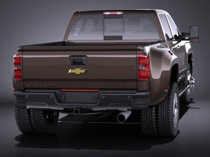 Chevrolet Silverado HD 2015 vray Modello 3D
