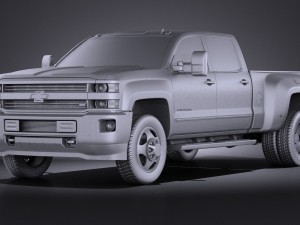 Chevrolet Silverado HD 2015 vray Modello 3D