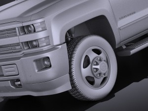 Chevrolet Silverado HD 2015 vray Modello 3D