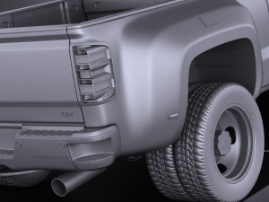 Chevrolet Silverado HD 2015 vray Modello 3D