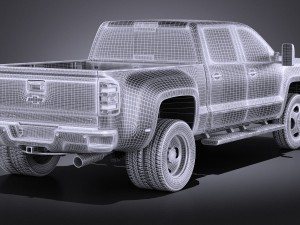 Chevrolet Silverado HD 2015 vray Modello 3D