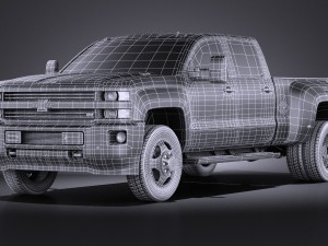 Chevrolet Silverado HD 2015 vray Modello 3D