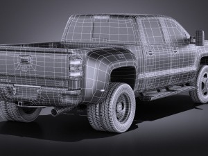 Chevrolet Silverado HD 2015 vray Modello 3D