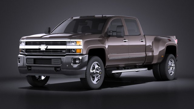 Chevrolet Silverado HD 2015 long vray 3D-Modell .c4d .max .obj .3ds .fbx .stl .blend