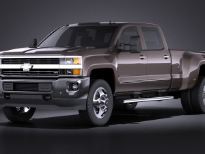 Chevrolet Silverado HD 2015 long vray 3D Model
