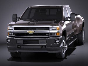 Chevrolet Silverado HD 2015 long vray 3D-Modell