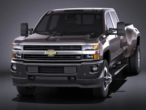 शेवरले सिल्वरैडो एचडी 2015 लॉन्ग वेरे 3D मॉडल