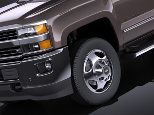 Chevrolet Silverado HD 2015 long vray 3D-Modell