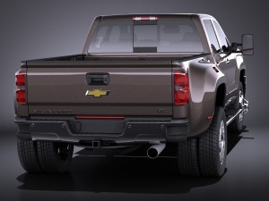 Chevrolet Silverado HD 2015 long vray 3D-Modell