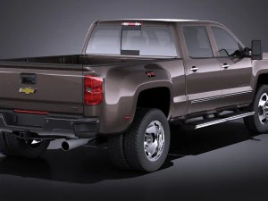 शेवरले सिल्वरैडो एचडी 2015 लॉन्ग वेरे 3D मॉडल