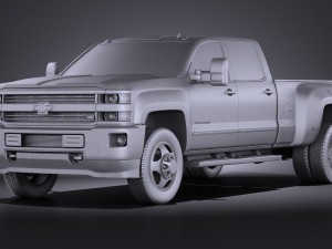 Chevrolet Silverado HD 2015 long vray 3D-Modell