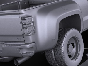 Chevrolet Silverado HD 2015 long vray 3D-Modell