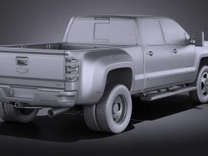 शेवरले सिल्वरैडो एचडी 2015 लॉन्ग वेरे 3D मॉडल